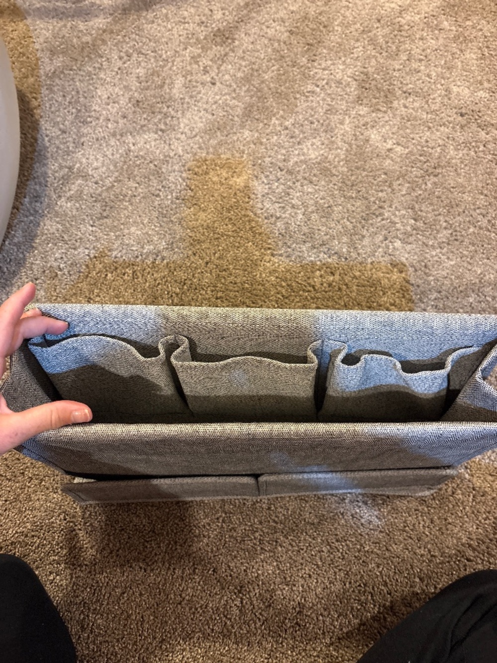 Squared away bedside organizer gray - NWOT